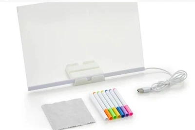 Lavagna per messaggi cancellabile con luce a LED fluorescente acrilica REGALO - Imagen 1 de 4