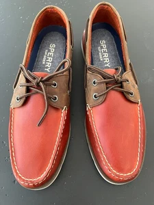 Nuevo sin caja Para Hombres 10M Sperry Top-Sider 2 Ojos Cuero Barco Zapato Sangre de Buey (Shv3) - Imagen 1 de 7