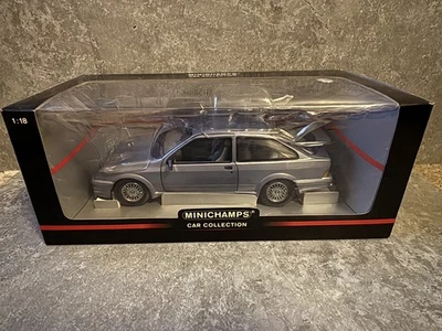 Minichamps 1:18 Scale Ford Sierra RS Cosworth  1988 moondust silver grey Model - Image 1 of 4