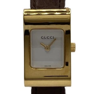 Auth GUCCI - 2300L 0124579 Dark Brown Women's Wrist Watch - Picture 1 of 5