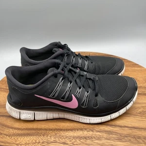Nike Free 5.0 Damenschuhe Größe 10 schwarz Laufen bequem Gehen Fitnessstudio Turnschuhe - Bild 1 von 8