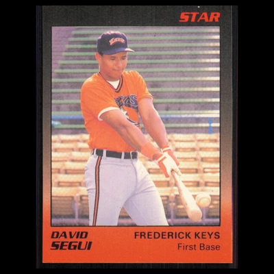 David Segui #21 1989 Star Minor League Frederick Keys Baseball Card MLB NM Foto 1 de 3