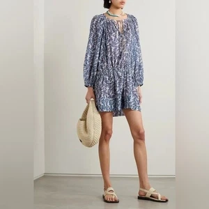 ISABEL MARANT ÉTOILE Parsley Floral-Print Cotton-Voile Mini Dress- Size 34/ 2 - Bild 1 von 16