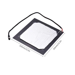 12V 3D Printer Heated Bed Hotbed Heating Platform Aluminum Plate 310*310mm TDW - Zdjęcie 1 z 7