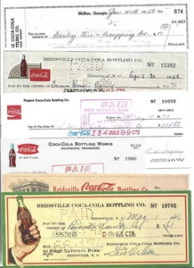 12 DIVERSI COCA-COLA IMBOTTIGLIAMENTO CO. ASSEGNI BEL ASSORTIMENTO - Foto 1 di 2