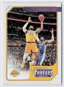 2019-20 Panini Chronicles Threads LeBron James #86 Pink Foil LOS ANGELES LAKERS - Picture 1 of 2