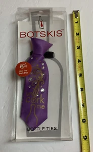 Wine Glass Bottle Bling 6” Satin Tie DRESS UP YOUR BOTTLE. Unused. - Picture 1 of 2
