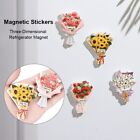 Three-Dimensional Resin Gift Bouquet Simulation Fridge Magnet Magnetic Stickers