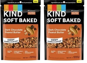 KIND Soft Baked Granola, Dark Chocolate Peanut Butter, 11 oz bag (Pack of 2) - Picture 1 of 6