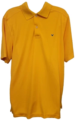Polo de golf Callaway amarillo/dorado - cuello - 2 botones - talla M para hombre Foto 1 de 4
