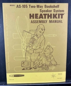 Manuale di montaggio vintage Heathkit AS-105 sistema di altoparlanti da scaffale 1971 originale - Foto 1 di 1