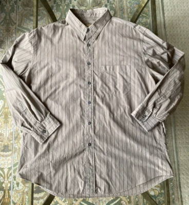 Donna Karan Shirt Size XL Old Money Quiet Luxury High End Tan Brown Pre-owned - Image 1 of 4
