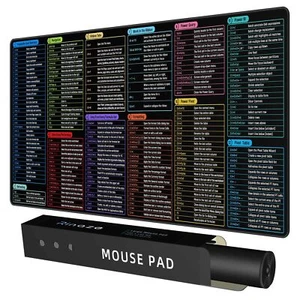 Large Mouse Pad Desk Mat with Excel Shortcuts Cheat Sheet Excel Tips Desk Pad... - Picture 1 of 9