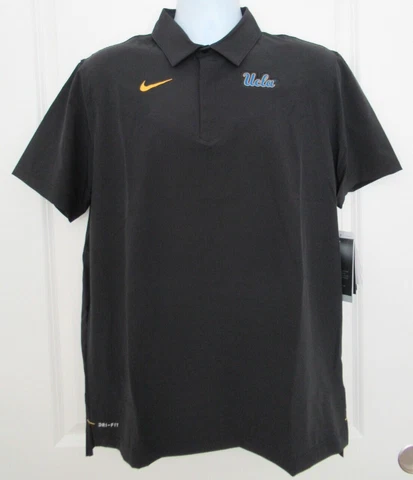 Nike Dri-Fit Official On Field Apparel UCLA Football Sideline Polo Size L NWT Cover