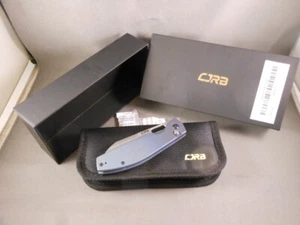 CJRB Laconico Ekko Ti Titanium Scales Button Lock Skiff Bearings AR-RPM9 Knife - Picture 1 of 21