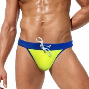 Mens Swimsuit Sexy Briefs Beach Bikini Fashion Swimwear Gay Bathing Suit Trunks - Bild 1 von 24