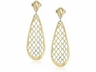 Morgan & Paige 22U11AA000 Damen 10k Gelbgold Durchöffnung Träne Tropfen Ohrringe