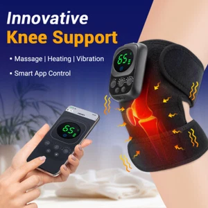 Wireless Control Vibration Knee Massager Brace Shoulder Elbow Joint Pain Relief - Picture 1 of 18
