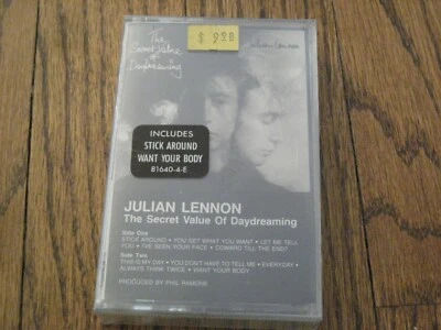 Julian Lennon The Secret Value of Daydreaming US Cassette Tape New! The Beatles - Image 1 of 3