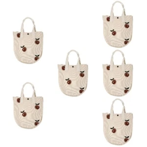 6 PCS Shopping Bag Travel Miss Shoulder for Women Portable Handbag - Picture 1 of 12