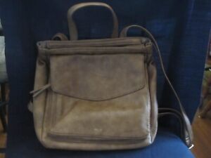 Relic by Fossil Brown Faux Leather Back Pack Bag