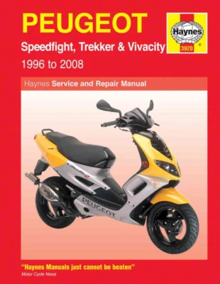Peugeot Speedfight Trekker Vivacity Haynes Manual de taller 1996-2008 Reparación - Imagen 1 de 4