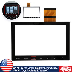 8" NAV Touch Screen Glass Digitizer For Mitsubishi Outlander Car Radio 2019-2022 - Imagen 1 de 8