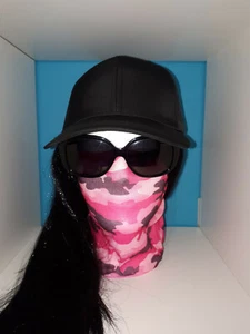 facesock bandana Pink Camo,motorcycle,skimask,hiking,camping face cover ski mask - Picture 1 of 5