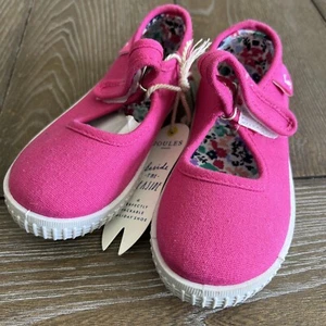 Joules Girls' JNRGOODWAY Pump Parisian Pink toddler kids US size 11 UK 10 - Picture 1 of 4
