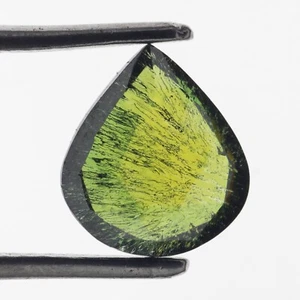 1.70 Ct Green Pear Cut Lab Grown Gemstone Fancy Loose Moissanite Diamond 9 mm - Picture 1 of 6