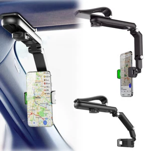 Universal 360° Car Rearview Mirror Phone Holder Mount iPhone 14/13 Pro Max/Plus - Picture 1 of 10