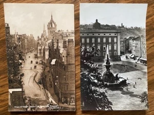 Collection of 5 vintage black and white (and 3 colour) postcards of City scapes. - Picture 1 of 4