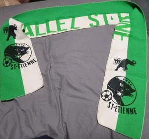 Bufanda de fútbol americano AS Saint St Etienne 57" pieza vintage hallazgo patrimonial - Imagen 1 de 8