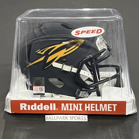 Toledo Rockets - Riddell NCAA Speed Mini Football Helmet (Matte Navy) Cover