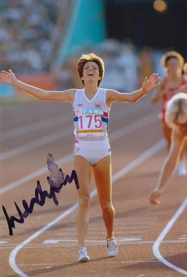 WENDY SMITH-SLY HAND SIGNED 12X8 PHOTO OLYMPICS AUTOGRAPH 1984 LOS ANGELES 3 - Image 1 of 1