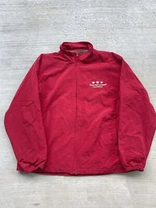 Vintage Build a Bear Workshop Red Weatherproof Jacket Windbreaker Mens M Rare - Picture 1 of 3