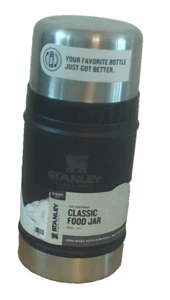 Stanley Classic Food Jar 24oz Vacuum Thermos Camping/Work Lunch-Black HOT/COLD - Picture 1 of 1