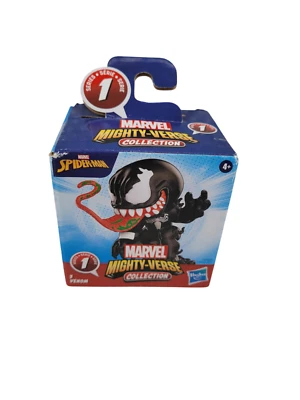 2024 Hasbro Spider-man Marvel Mighty-Verse Venom Mini Action Figure Series 1 NIB - Изображение 1 из 4
