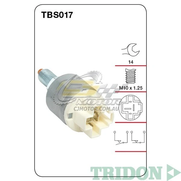 INTERRUPTOR LUZ DE FRENO TRIDON PARA TOYOTA SUPRA 10/88-04/93 3.0L (7M-GTE) (gasolina)  Foto 1 de 1