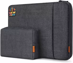 Inateck 360° Protective 16 inch Laptop Sleeve Bag Case 16 Inch, Black Gray - Picture 1 of 9