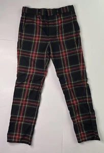 J Crew Crewcuts Boys Size 7 Ludlow Wool Slim Fit Dress Pant Christmas Plaid - Picture 1 of 10
