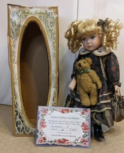 Victoria Rosewood Collection Porzellan 16" Puppe Tiffa 0748/2000 mit Box und COA - Bild 1 von 12