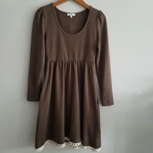 Hayden Los Angeles Vintage Y2K Style Babydoll Dress Brown Women's Small - Picture 1 of 11