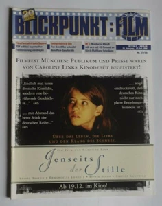 19/0013 BLICKPUNKT FILM Nr. 29/1996 Cover: Jenseits der Stille - Bild 1 von 2