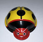 Vintage Metal Tin Litho Friction Lady Bug Toy  Made In Japan