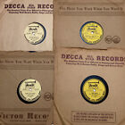 78rpm Lot of 4 HERALD label JAMAICAN PRESSED records - 1950s R&B, jazz, pop