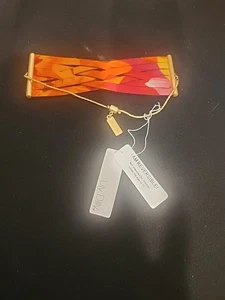 Designer LILY Dilly Scroll Bracelet Chains Fabric   7 Inch NWT A395 - Picture 1 of 5