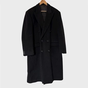 Cecil Gee anthrazit schwarz Kaschmir Mantel Coat Jacke 40 R Zweireiher Englan - Bild 1 von 12