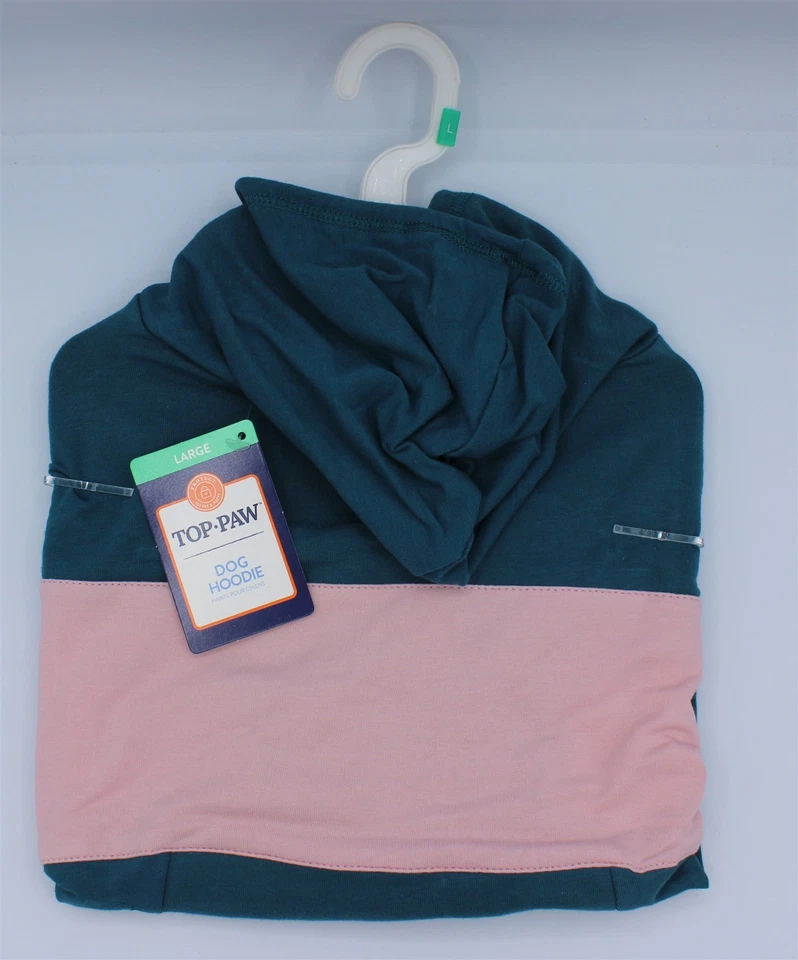 Sudadera con capucha Top Paw Dog grande azul marino 22" circunferencia Foto 1 de 1