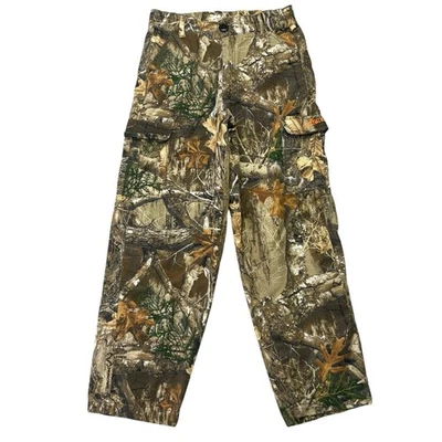 Habit Boys Pants XL RealTree Camo Hunting Cargo Pockets Straight Leg Lightweight - Image 1 of 4